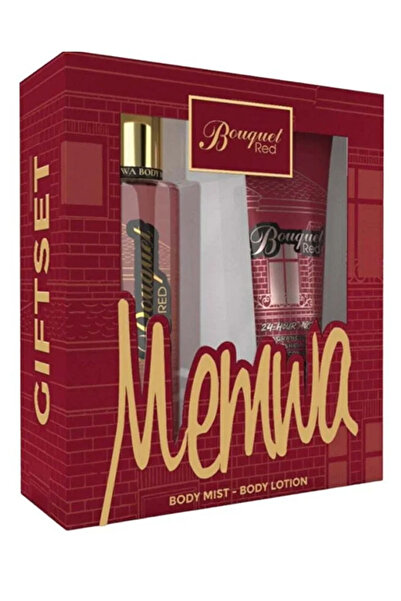 MEMWA مجموعة لوشن الجسم ورذاذ الجسم - رائحة بوكيت ريد