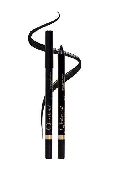 Christine Waterproof wax eyeliner pencil, brown color