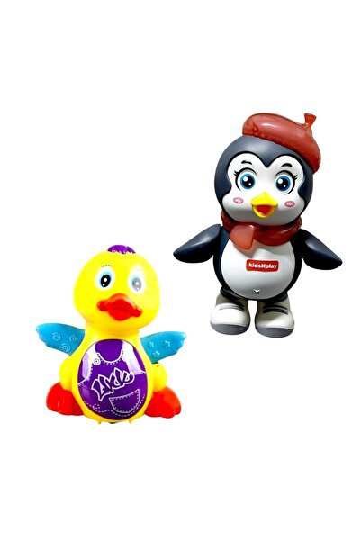 OEM Pinguin dansator,muzical,20 cm,03 ani + Ratusca dansatoare,kidsNplay,17x7...