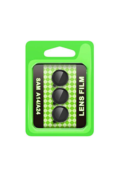 NewFace عدسة الكاميرا المعدنية سامسونج جالاكسي A24 4G ريز - أسود