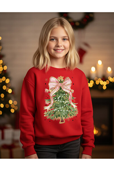 Little Aden New Year's Themed Girls' Cotton Sweatshirt
