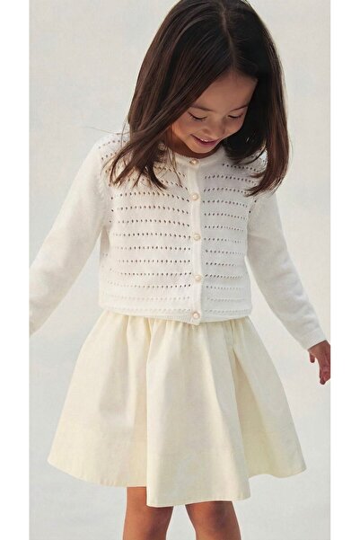 Çıtır Betüş Kids سترة تريكو أساسية بأزرار للفتيات من Pure