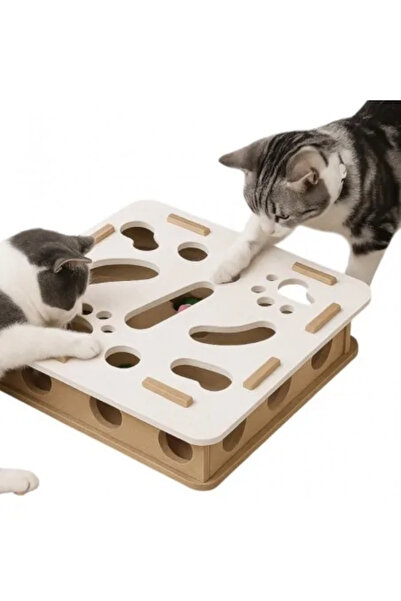 JollyMag Jucărie interactivă pentru pisici, Labirint cu bile și clopoței, Jol...