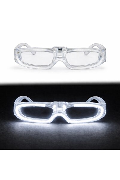 Lunaev نظارات الحفلات ذات الضوء الأبيض LED مع 3 أوضاع - نظارات الترفيه الليلي...