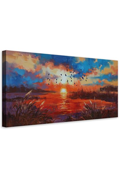 ALAYRA International Vintage-Style Minimalist Canvas Artwork 70x140 cm – Pers...
