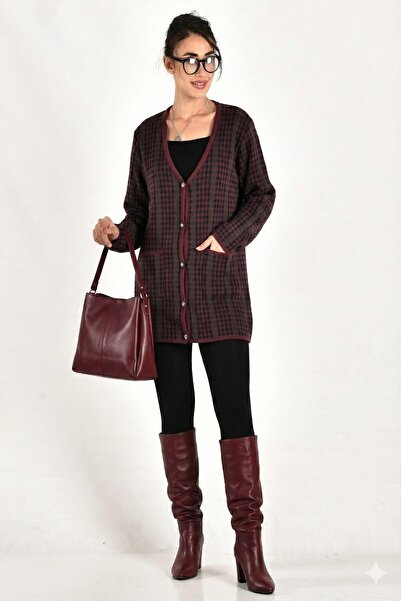 onno style woman Kazayagi Pattern Colorful Classic Knitwear Jacket