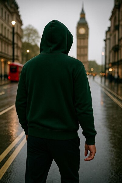 CLASSY.MODA Ανδρικό φούτερ oversized με κουκούλα