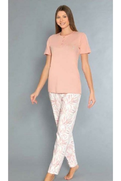 BAŞAKSU COLLECİTON Başaksu Cotton Pajama Set 2341