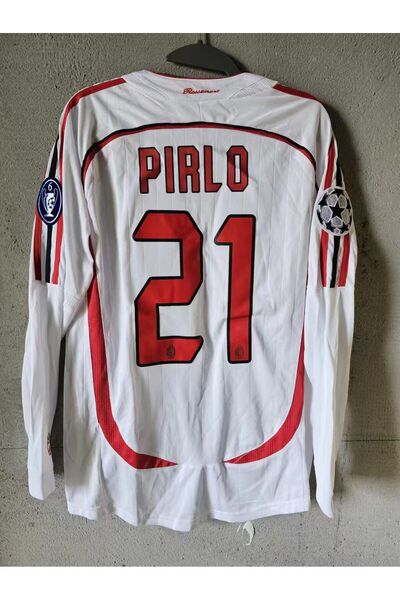 SPECİAL ARENA MILAN 2006/07 ŞAMPİYONLAR LİGİ PİRLO 21 UZUN KOL BEYAZ YETİŞKİN FORMASI