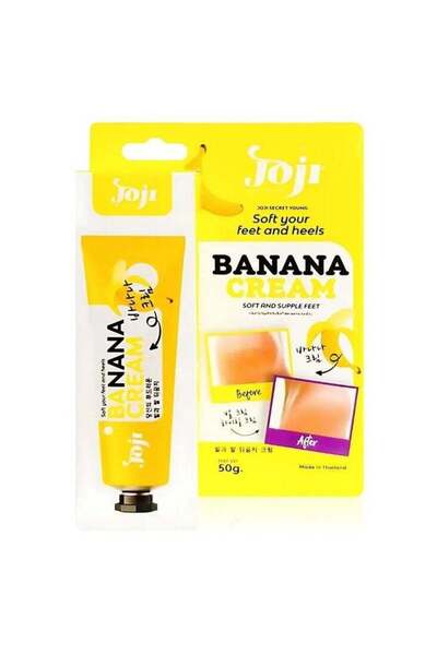 Joji Banana Cream 50g – Soften Cracked Heels & Dry Feet Fast | Moisturizing Foot Cream for Smooth,