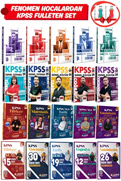 Yediiklim Yayınları 2026 KPSS Fenomen Hocalardan KPSS Fulleten Tüm Dersler So...