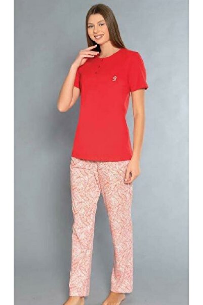 BAŞAKSU COLLECİTON Başaksu Cotton Pajama Set 2342