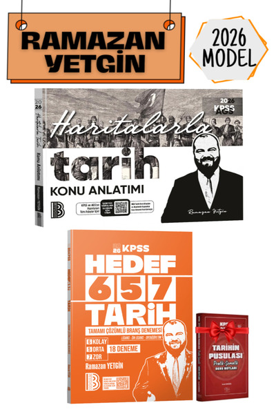 CBA Akademi Benim Hocam Yayınları 2026 KPSS Ramazan Yetgin Haritalarla Tarih ...