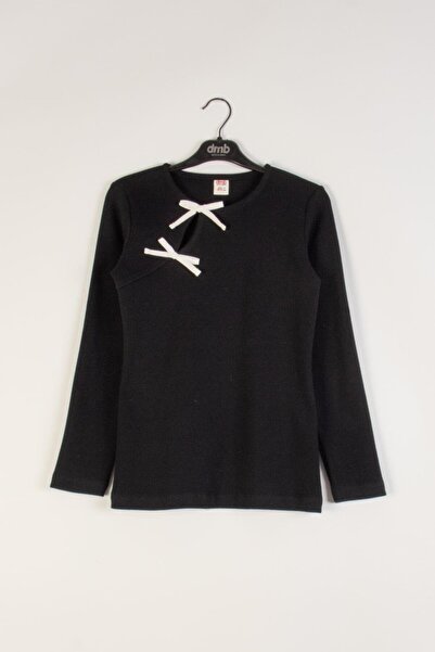 DMB BOYS & GIRLS Dmb Băiată Copilă Badi cu detaliu panglică 9-14 ani Negru