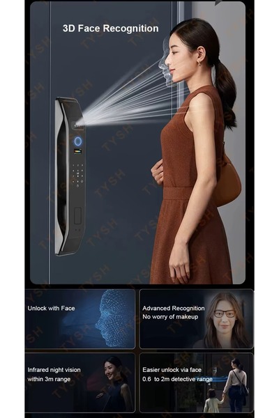 Tüyo قفل باب ذكي