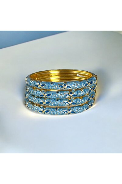 HOUSEKİ Colorful Flower Patterned Enamel Handcuffs