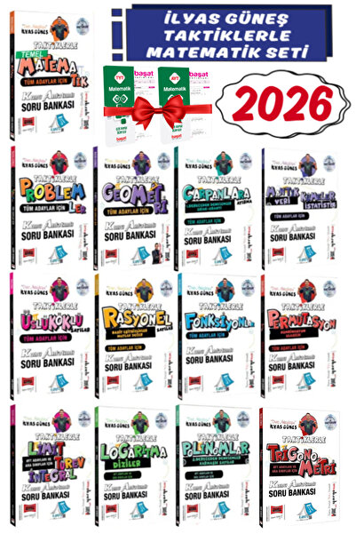 Yargı Yayınları İlyas Güneş 2026 Taktiklerle Matematik Seti-Konu Anlatımlı So...