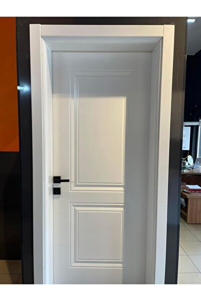 KÜÇÜKLER HOME Melamin İç Oda Kapısı 80x200 cm | Beyaz | Kol Kilit Menteşe Dahil Full Takım