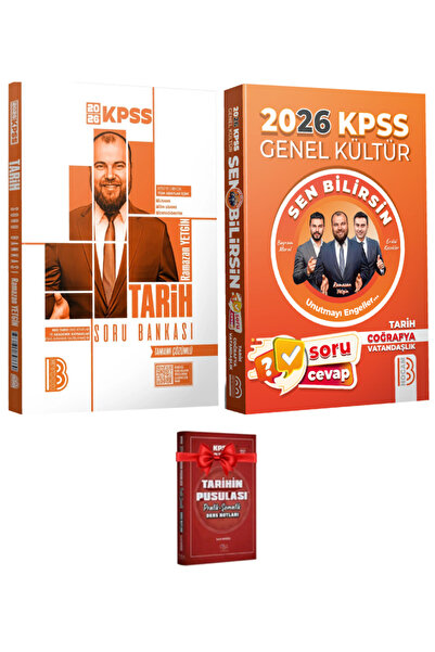 CBA Akademi Benim Hocam Yayınları 2026 KPSS Ramazan Yetgin Tarih Soru Bankası+Sen Bilirsin Soru Cevap Kitabı