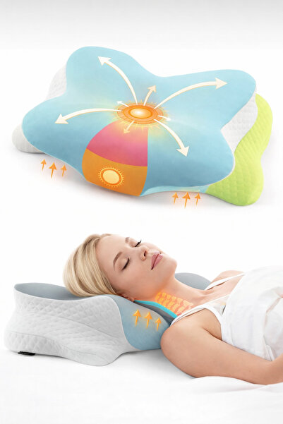 EpiRelax Boyun Destekli Visco Yastık – Ergonomik Ortopedik Tasarım Rahat Uyku ve Doğru Duruş