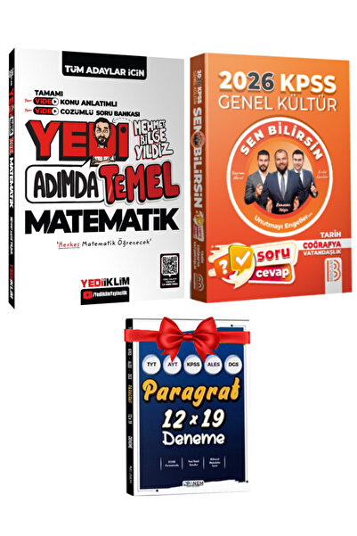 Yediiklim Yayınları Benim Hocam 2026 KPSS Sen Bilirsin Soru Cevap Kitabı+Mehm...