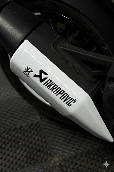 Banxtre Akrapovic Sticker Decal for Motorcycle and Exhaust (1 Piece) (Sticker)