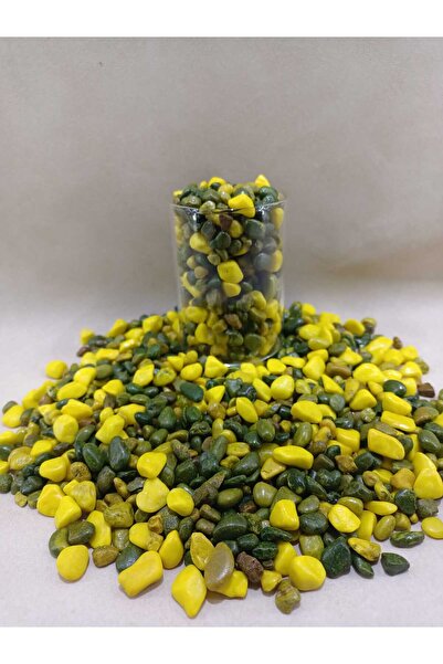 Royall Craft 500 GR Akvaryum Taşı Dekoratif Balık Akvaryumu Taşları Sarı Kırl...