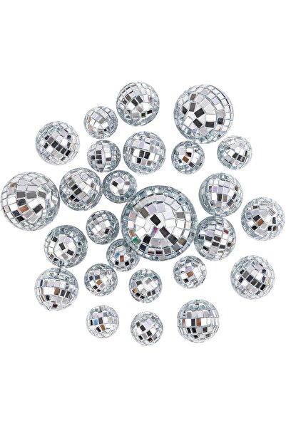 Mado Gallery Mirror Disco Ball – Reflective Glass Party Decoration, Hanging Loop, Sparkling Effect, 6 cm