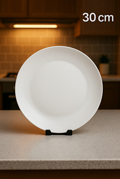 PEARSTORE 30CM Oval Yuvarlak Servis Tabağı Polikarbon, Tatlı Sunum Tabağı, 1 ...