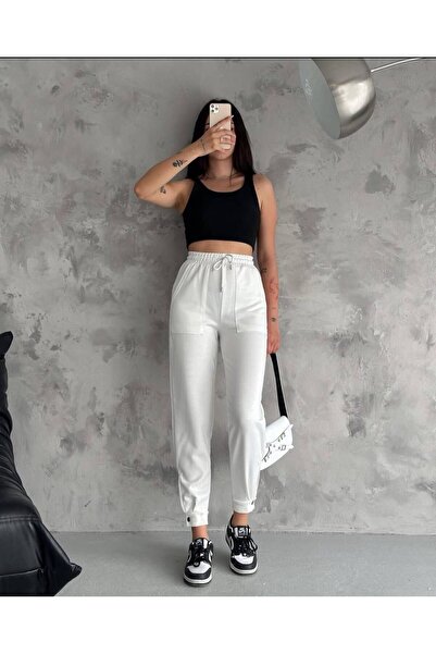 İmaj 2 İplik Çift Cepli Bilekten Çıt Çıtlı Eşofman Altı