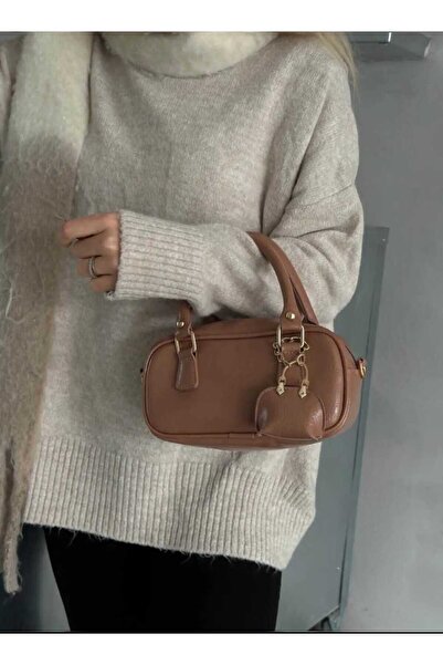 ÖZÜM TAKI Women's Hand and Shoulder Bag Mokka