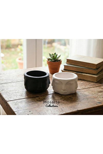 Mosarte Buddha Series Minimalist Abstract Face Vase / Sculpture – Modern Deco...