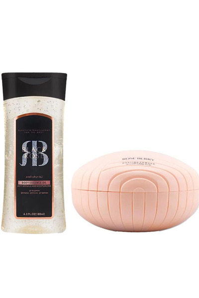 ROSE BERRYY أفضل معطر للجسم يدوم طويلا: ( 2 في 1 بودرة وزيت معطر يدوم طويلا )