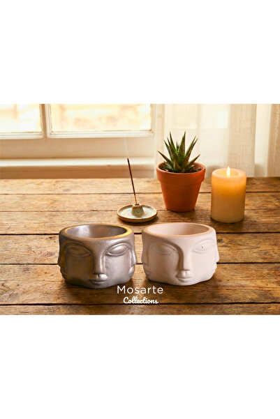 Mosarte Buddha Series Minimalist Abstract Face Vase / Sculpture – Modern Deco...