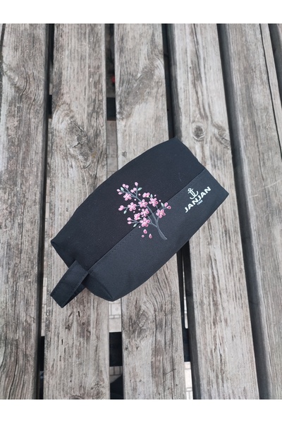 JANJAN Large Natural Makeup Bag, Organizer Bag, Organizer, Cosmetic Carrying Case,