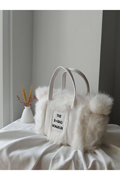 olivia gate Plush Fur Model Shoulder Bag