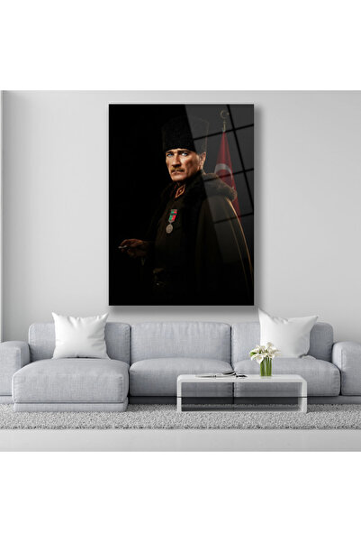 DEKORİCACAM Atatürk Cam Tablo