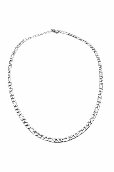 JİMNY JEWELRY قلادة سلسلة فيجارو من الفولاذ المقاوم للصدأ