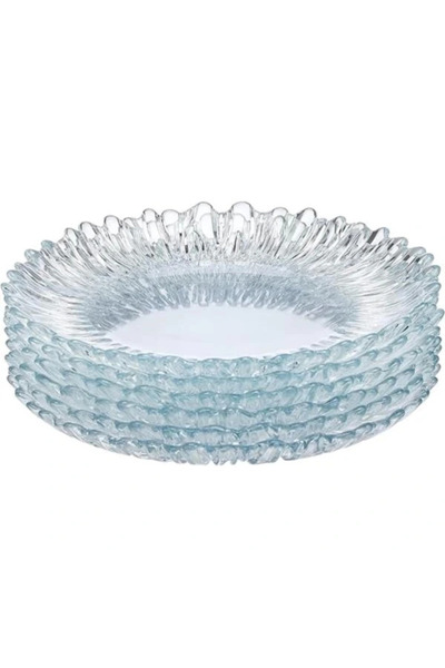 AyrStore Paşabahçe 10512 L Cam Aurora set 6 tabak, 20.5 cm