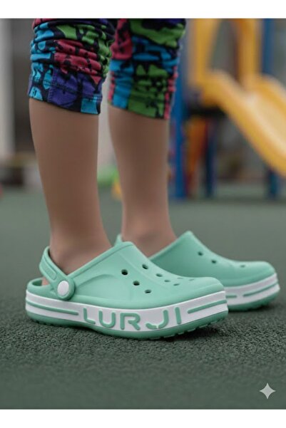 Lurji Papuci pentru copii verde mentă – Cros, papuci flexibili și confortabil...