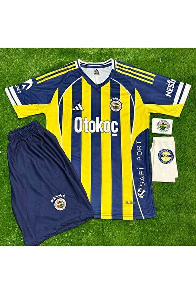 SPECİAL ARENA 5 YILDIZLI FENER/B.A.H.Ç.E 2026 İSİMSİZ İÇ SAHA ÇOCUK FORMASI 4 LÜ SET