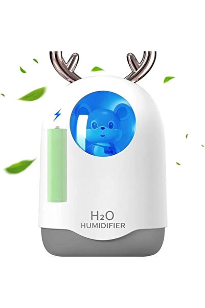 AyrStore Taşınabilir Mini Nemlendirici, Soğuk Sis, Beyaz, Pille Çalışan, USB ...