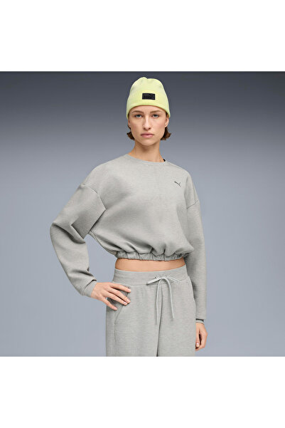 Puma Cloudspun Crew Women's Gray Sweatshirt