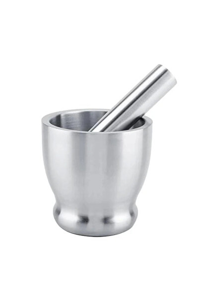 AyrStore 304 Paslanmaz Çelik Havan Seti Kaymaz Tabanlı,Sarımsak Ezici, Bahara...