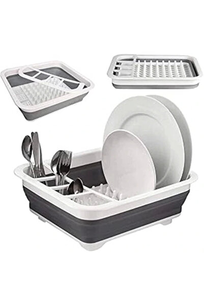 AyrStore Katlanabilir Bulaşık Kurutmalık, Yer Kaplamaz Minimal Tabaklık