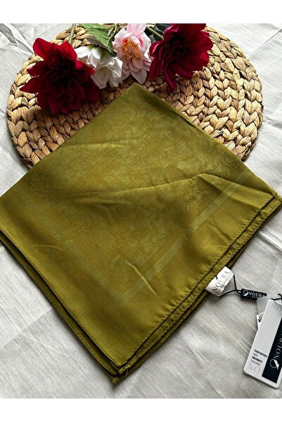 HAREM SCARF Срібний шарф Neva, оливковий зелений