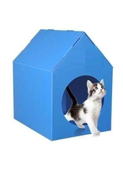 moontime alaçatı Renkli Plastik Taşınabilir Kedi Köpek Evi Kulübesi, Demonte ...