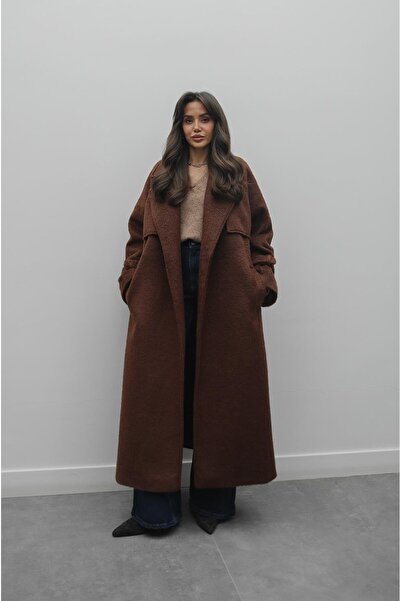 Havoş Brown Lazio Belted Coat