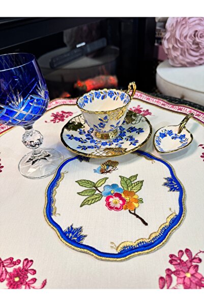 Merve Kaymakcı Kate Sunum Peçetesi - Mavi