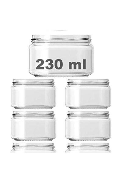 AyrStore 230 ml Farklı Boyutlarda Kavanoz 230 cc Konserve Metal Kapaklı Cam K...